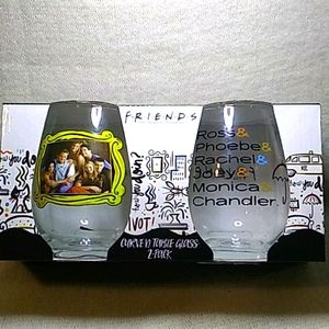 Friends Curved Table Glass 2-Pack